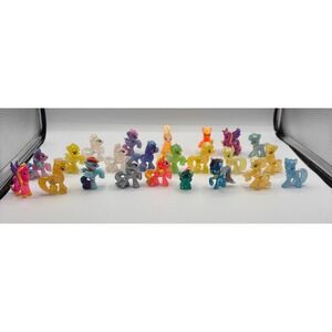 My Little Pony Blind Bag Mini Figure Lot Glitter Translucent G4 MLP 22pc